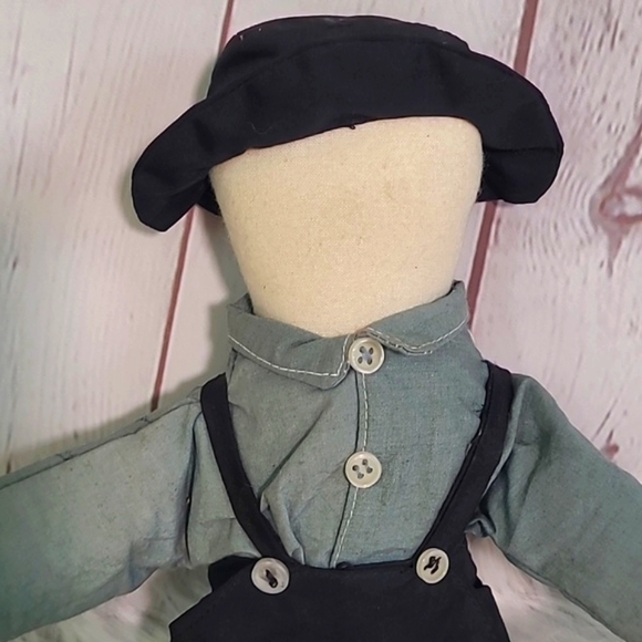 Creepy Faceless Amish Handmade Male Plush Stuffed Doll Possibly Haunted Spooky - Picture 3 of 11